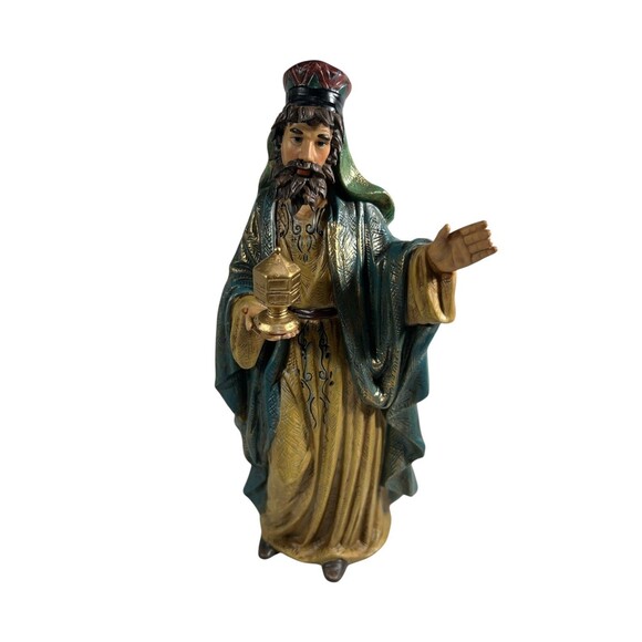 Vintage 1990s O'well Grandeur Noel Nativity King Wise Man Replacement Piece - Picture 5 of 14